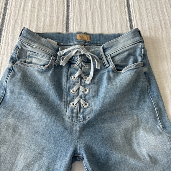MOTHER Denim - Mother Light Blue Lace-Up Women Jeans